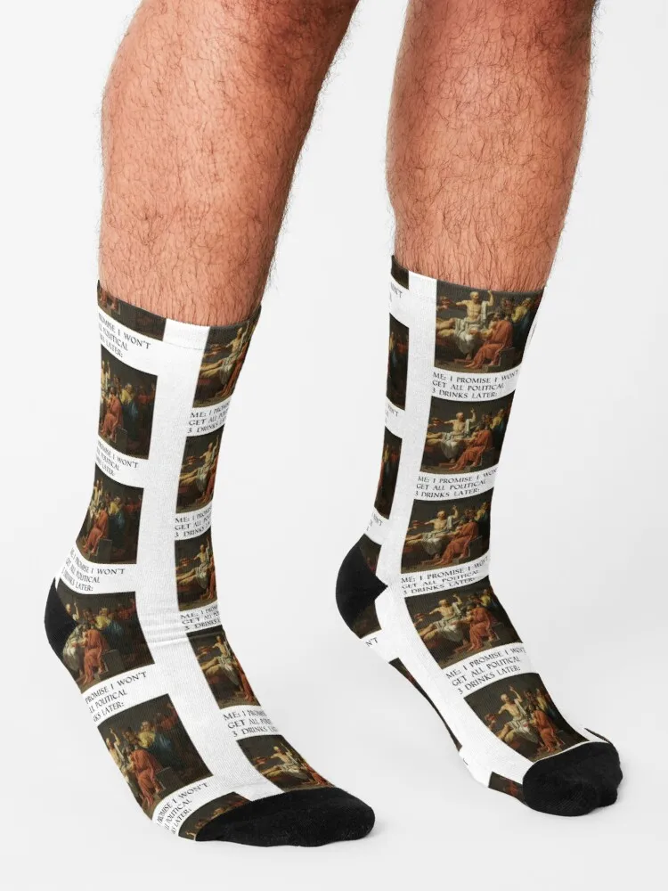 Socrate meme Socks calzini da basket