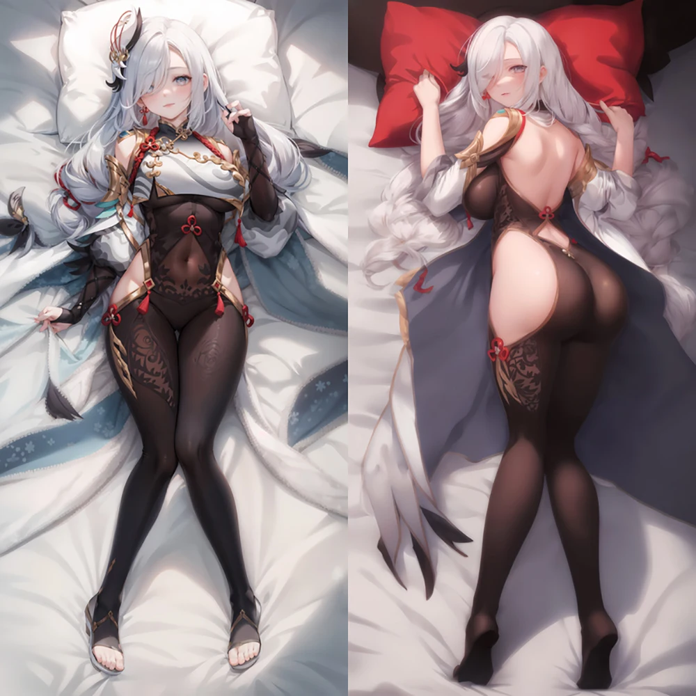 

New Pattern Genshin Impact Pillowcase Shenhe Dakimakura Customize Anime Game Hugging Body Pillow Case
