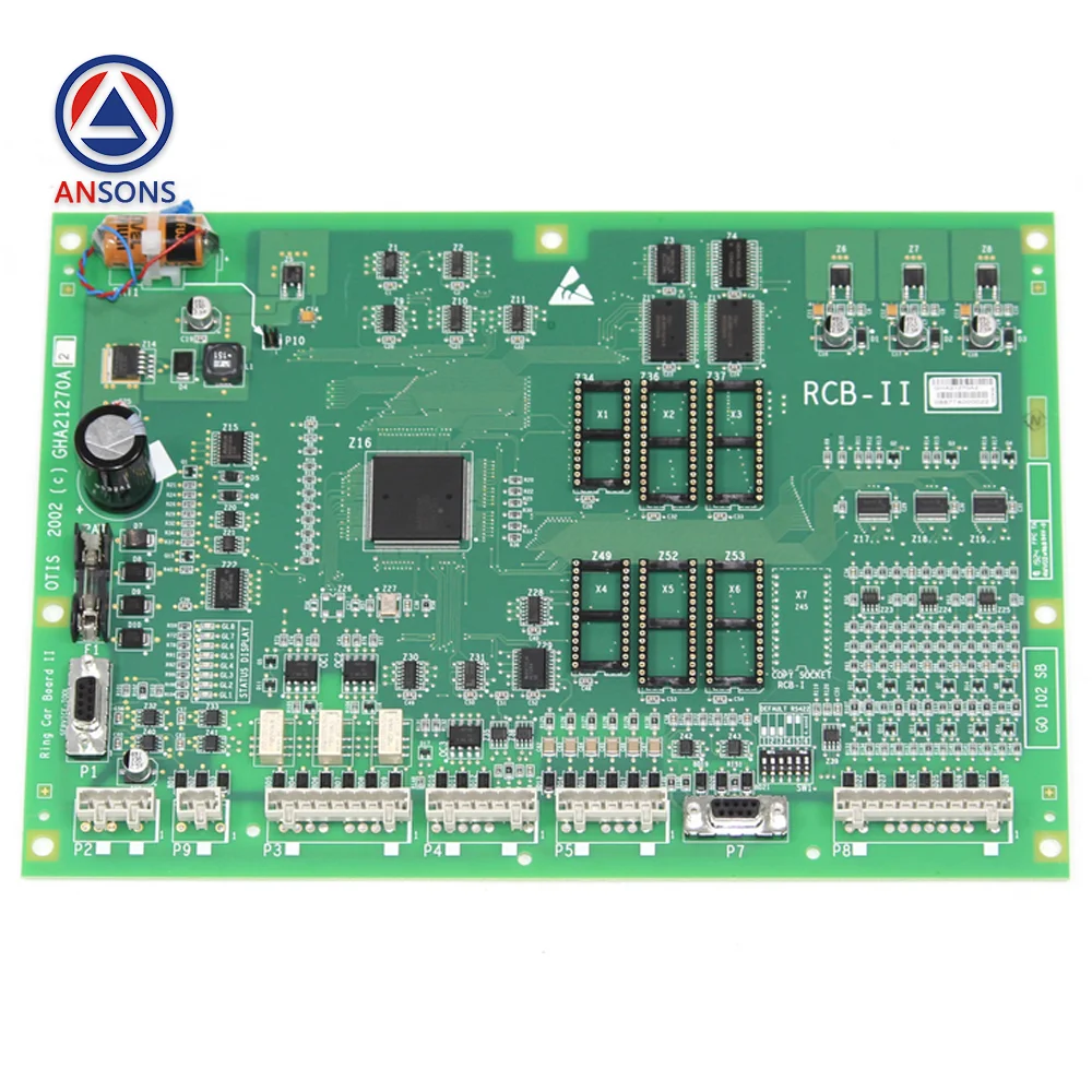 GHA21270A1 GHA21270A2 GHA21270A3 RCB2 RCB-II OTIS مصعد اللوحة الرئيسية PCB اللوحة الرئيسية Ansons قطع غيار المصاعد