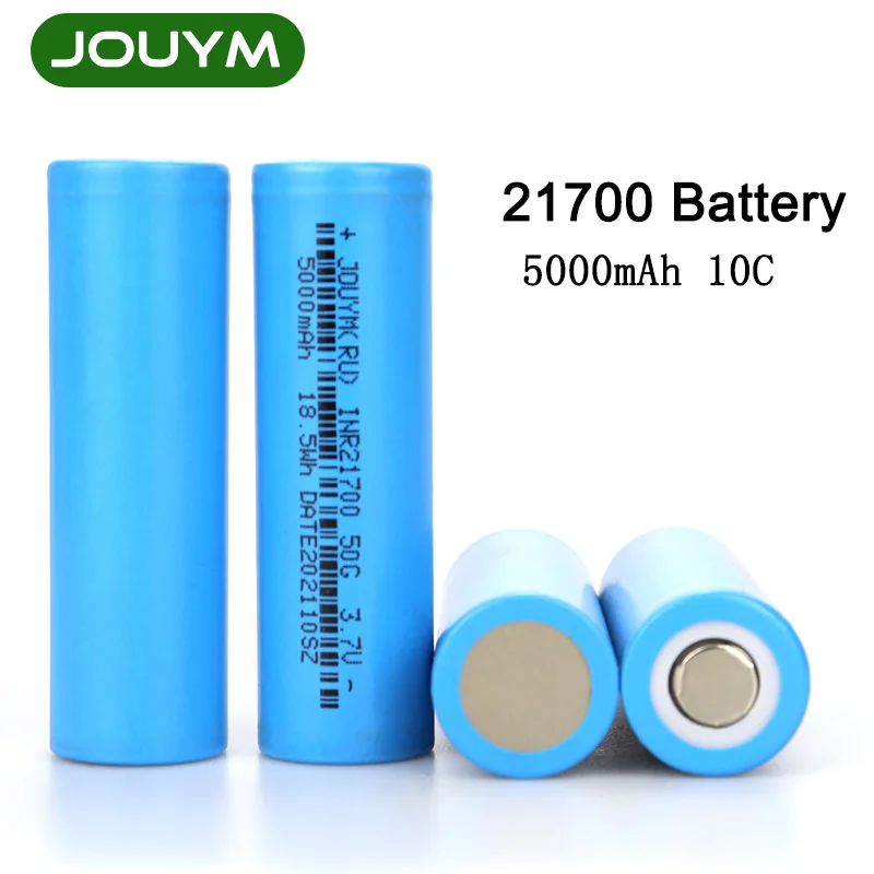 21700 Battery INR21700 50G 5000mAh 3.7V 10C High Discharge Power Rechargeable