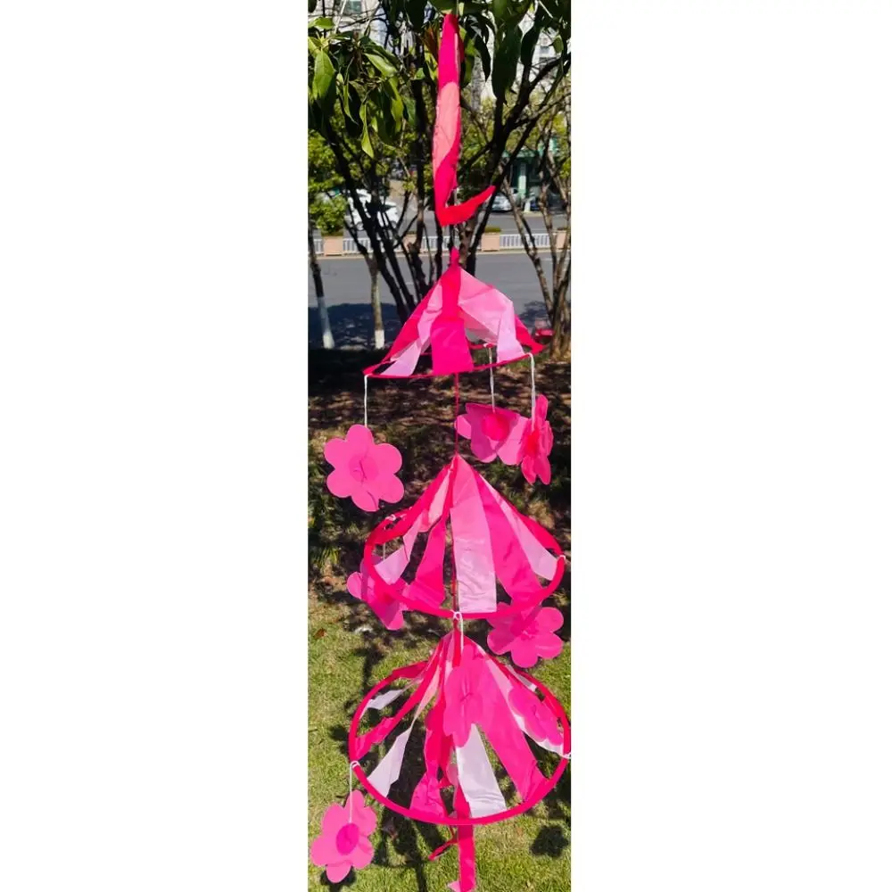 

Colorful Wishing Tree Hanging Windmill Cartoon Cloth&Plastic Rotate Windmill Part No Toxic Hanging Rotating Wind Strip Ornament