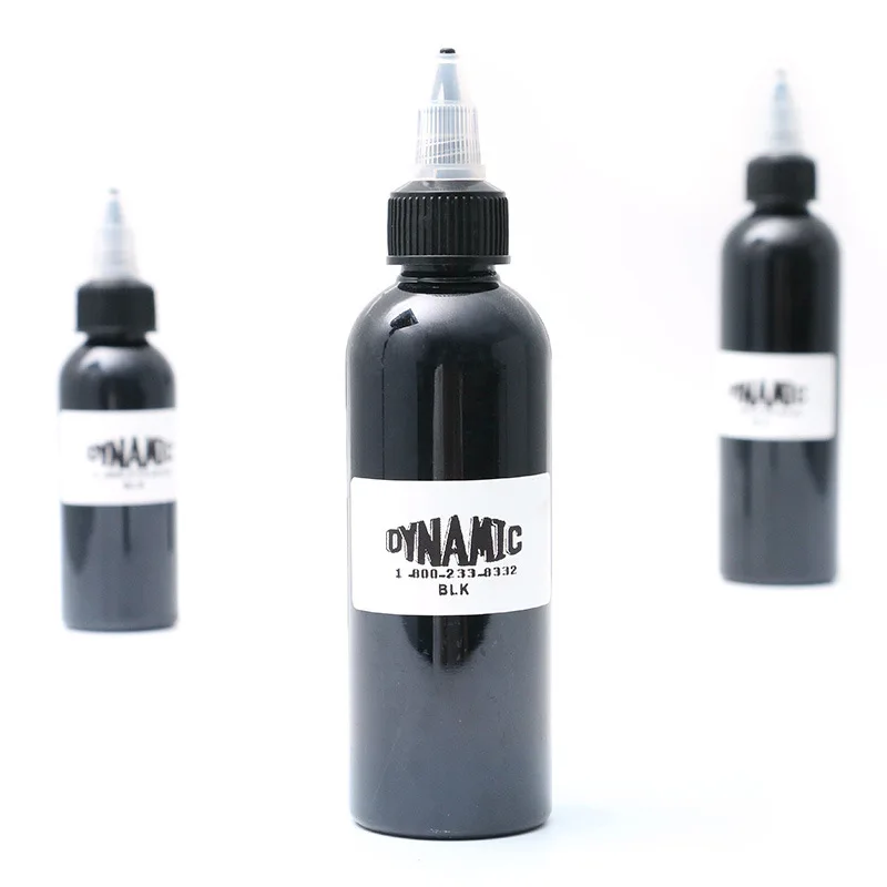 Tinta de tatuaje dinámica negra Triple, 60ml, 90ml, 120ml