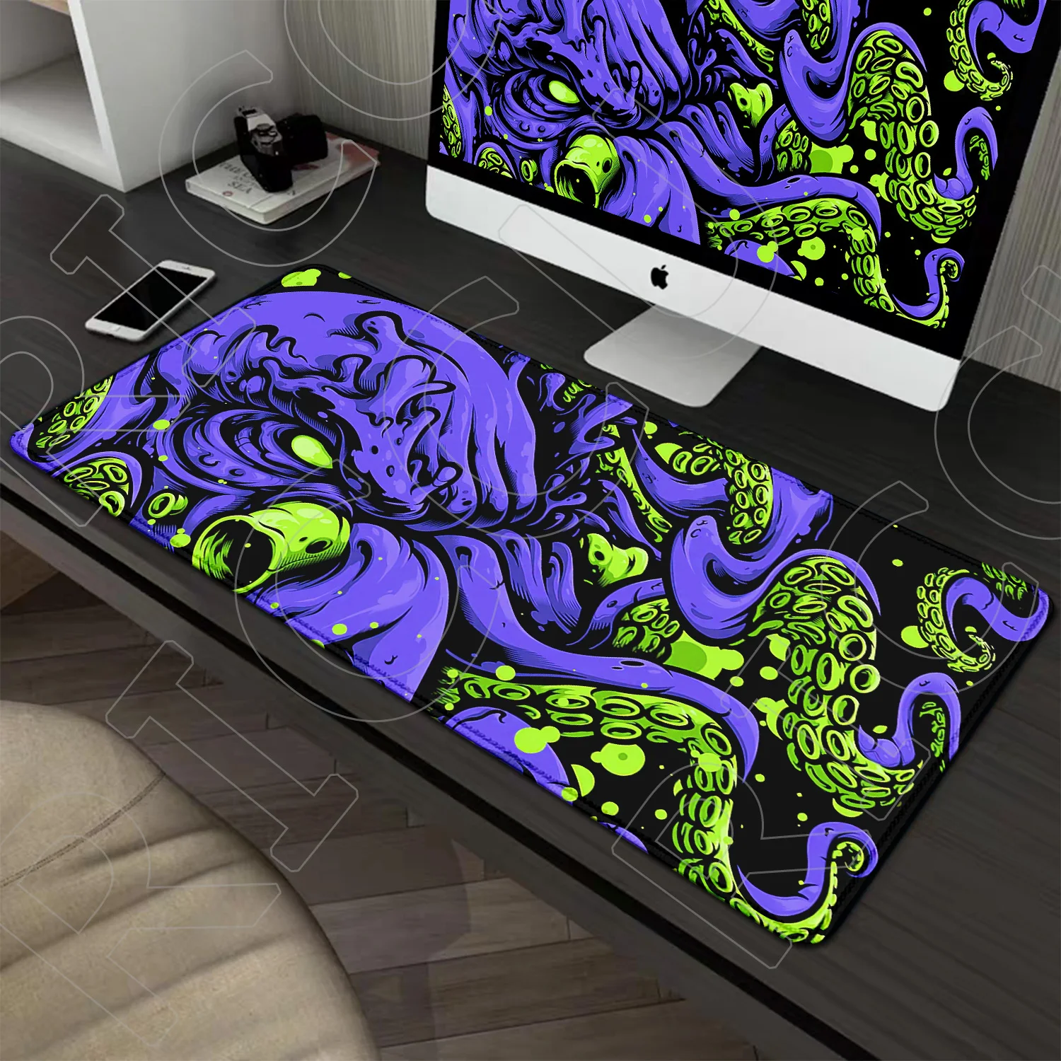 Octopus sea monster punk Mouse Pad Large Gamer Keyboard Desk Mat Computer Gaming Mat XXL Extended 30x60cm Office PC Accessories