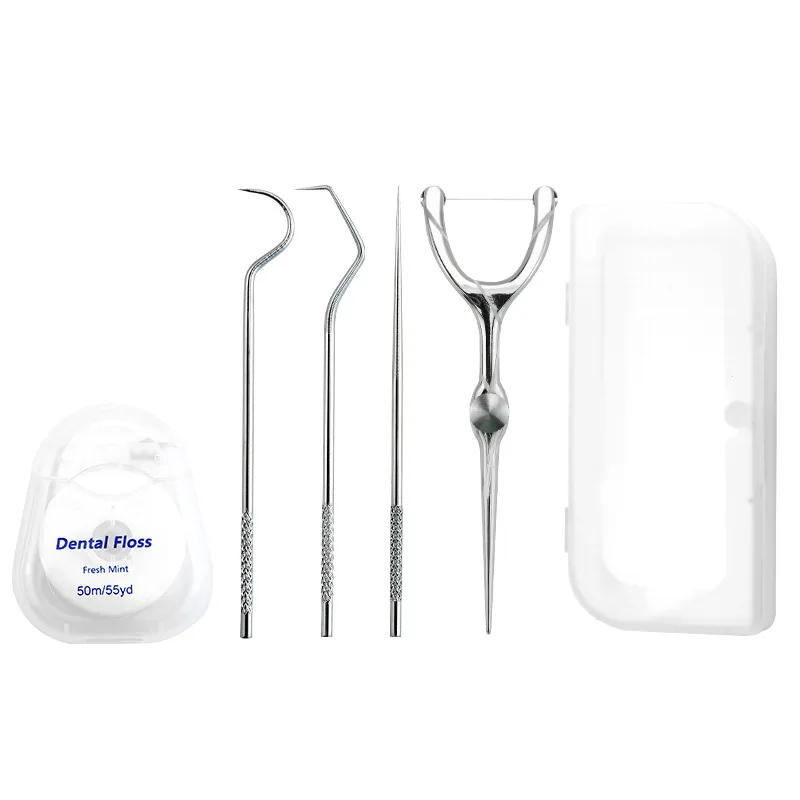 Austauschbare Zahnseide Edelstahl Y Form Zahnseide Halter Wiederverwendbare Zahnstocher Tragbare Hilo Zahnseide Dental Zähne Sticks – Detail 15