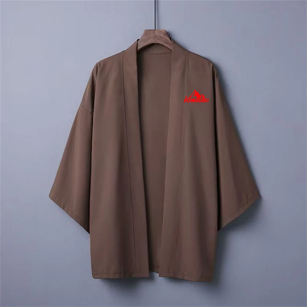 

2025 Kawasaki new standard casual jacket, men's comfortable and fashionable summer cardigan, Japanese kimono casual thin jacket