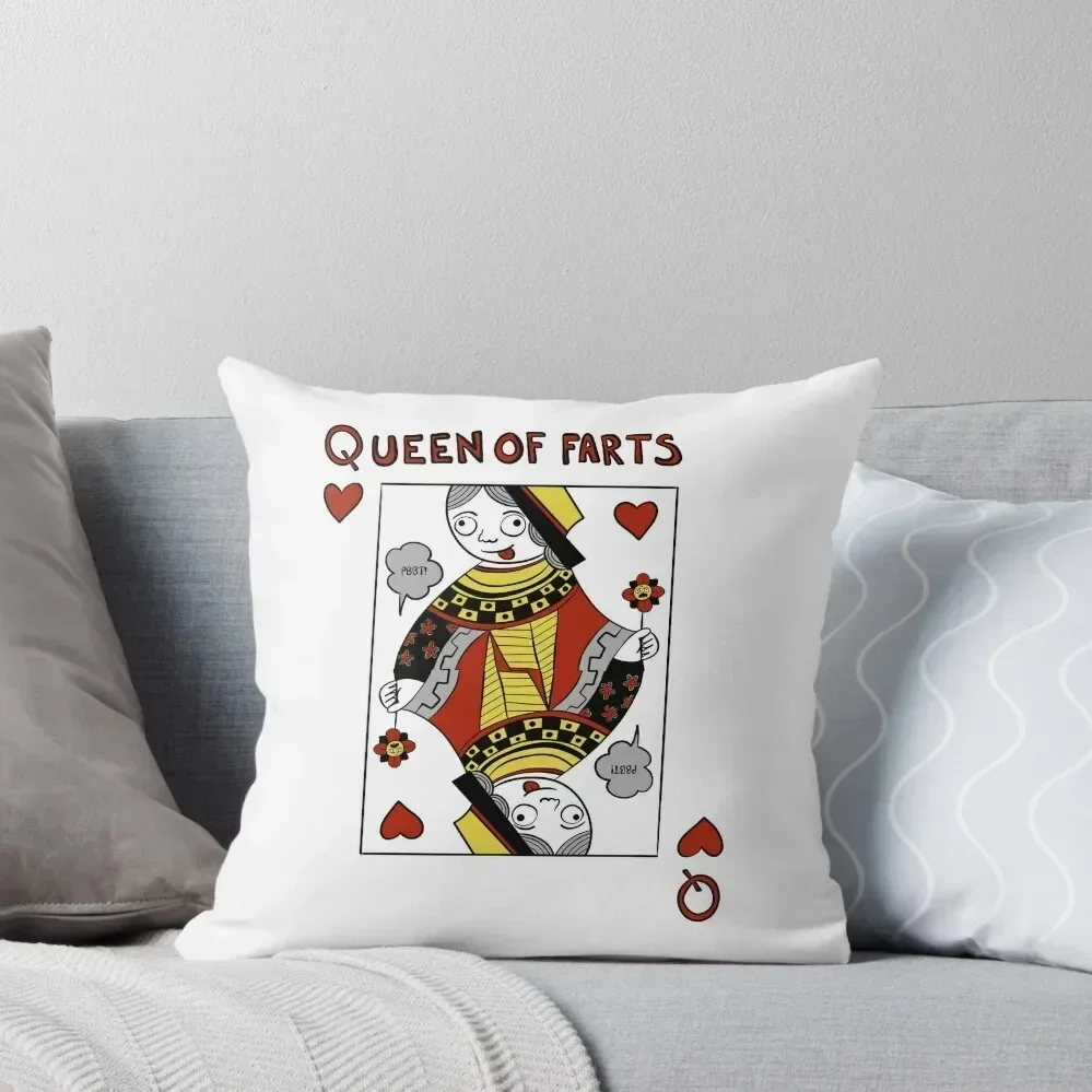 

Queen of Farts Throw Pillow Christmas Covers Sofa Cushion Cover pillow cover christmas pillow