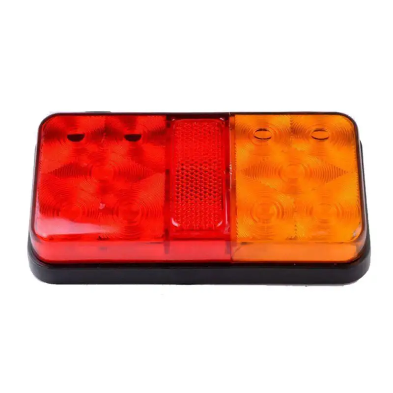 2pc 12V 10 LED Truck Car Trailer Rear TailLight Stop Waterproof Durable  Indicator Lamp Taillight Turn Signal Lamp E4 E-mark