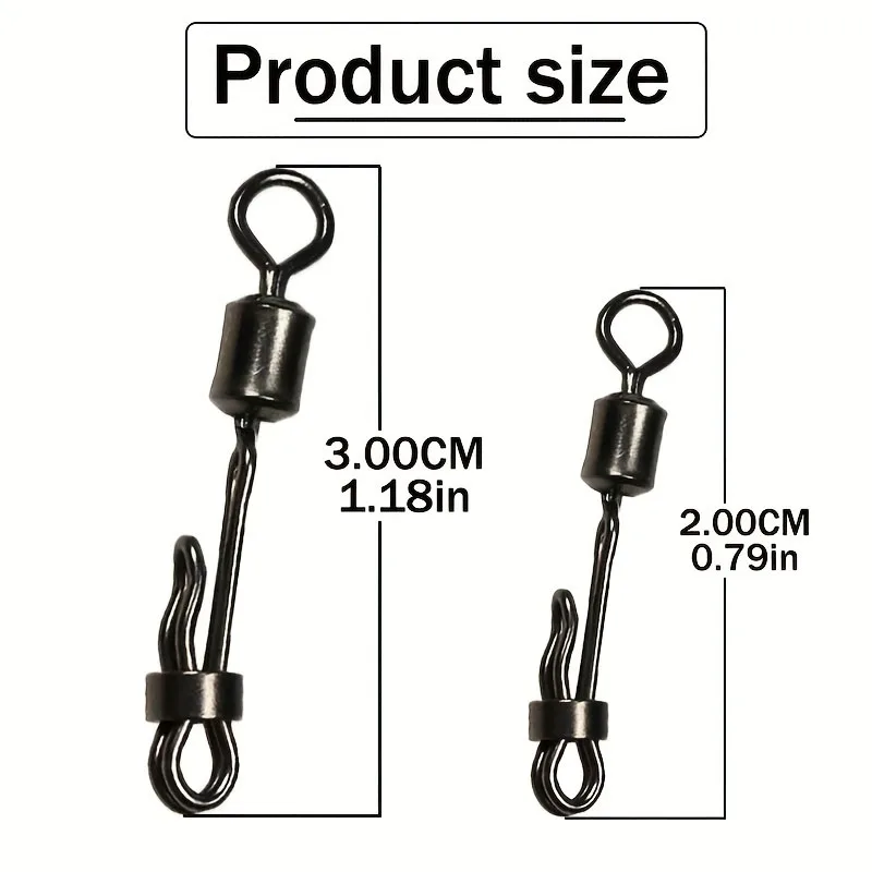 Carp Fishing Quick Change Swivel | Stainless Steel Leader Link for Fast Tackle Setup