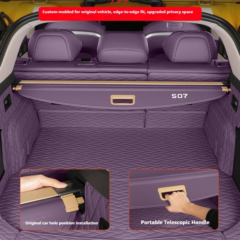 For Changan DEEPAL S7 S07 2023-2026 Car Trunk Privacy Curtain Trunk Storage Divider Panel Organizer Modification Accessories
