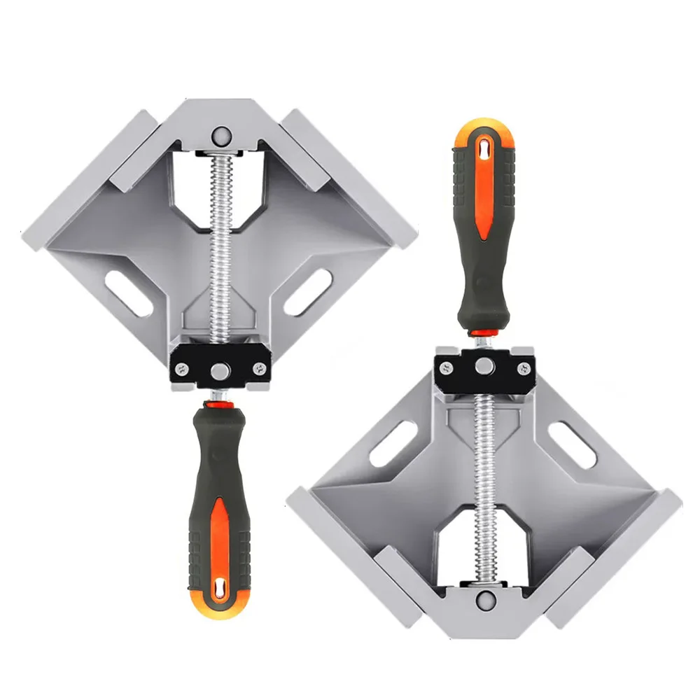 2Pcs 90 Degree Right Angle Clamp Woodworking Corner Fixer Glass Welding Locator Reinforced Angle Holder Hand Tool