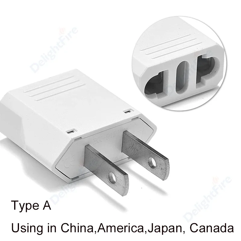 1/5/10pcs US To AU/EU/US KR Plug Socket Universal Male To Female European EU Plug Socket Power Outlet Euro Electric Socket