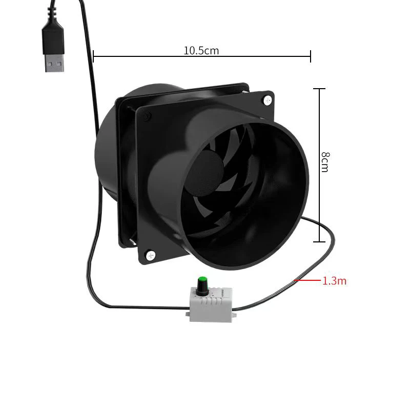 Assorbitore di fumo a saldare a velocità regolabile USB estrattore di fumi ESD ventilatore per tubi aspiratore per tubi con ventola di ventilazione