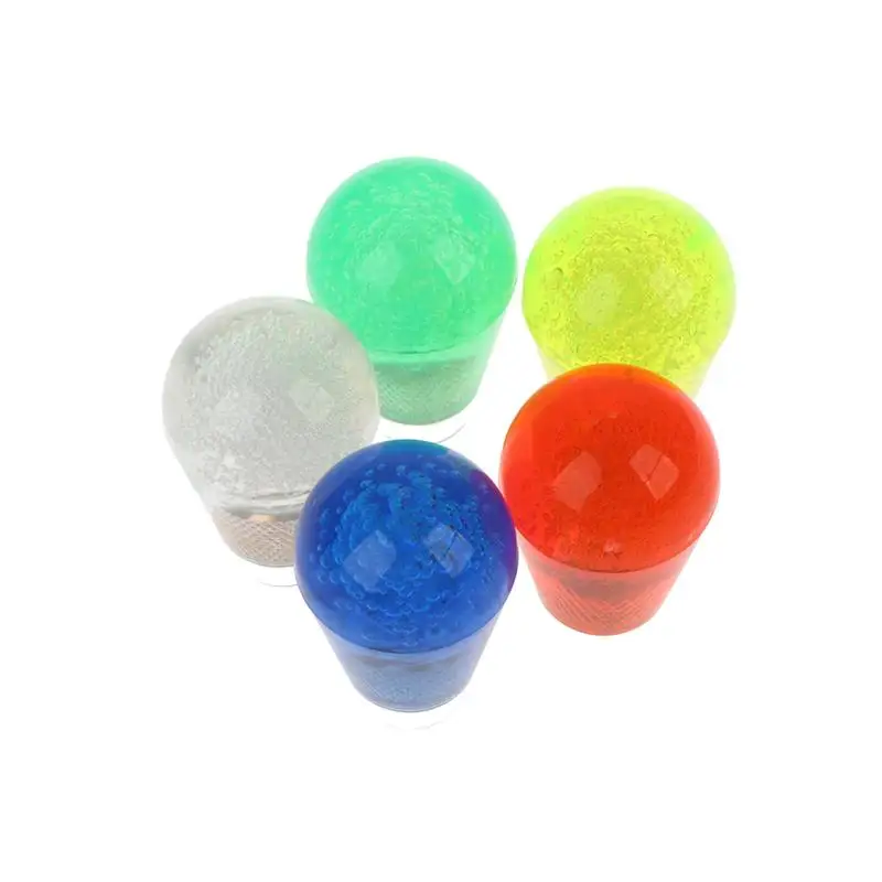 

New 2Pcs Crystal Ball Joystick Handle Bat Topball Arcade Game Rocker Ball Head Battop Handle Oval Top Ball Replacement Top Ball
