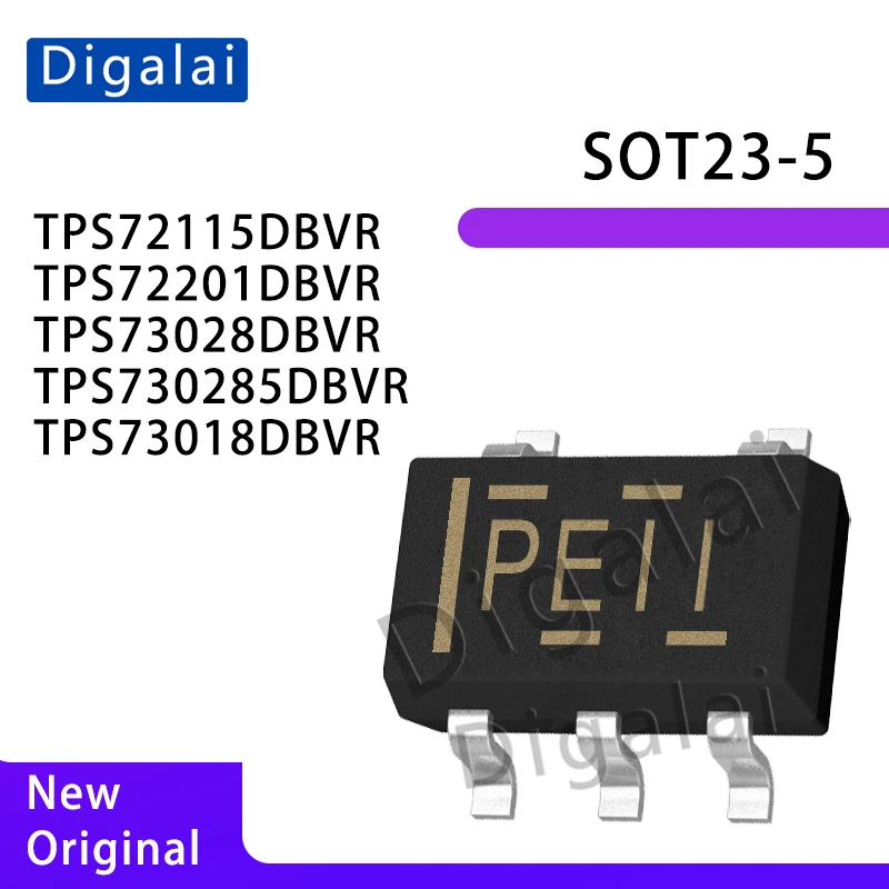 TPS72115DBVR TPS72201DBVR TPS73028DBVR TPS730285DBVR TPS73018DBVR SOT‑23‑5 LDO Voltage Regulator SMD IC Chip