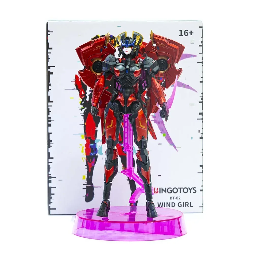 New Transform Robot Toy BingoToys BT-02 Wind Girl  IDW Windblade Action Figure toy in stock