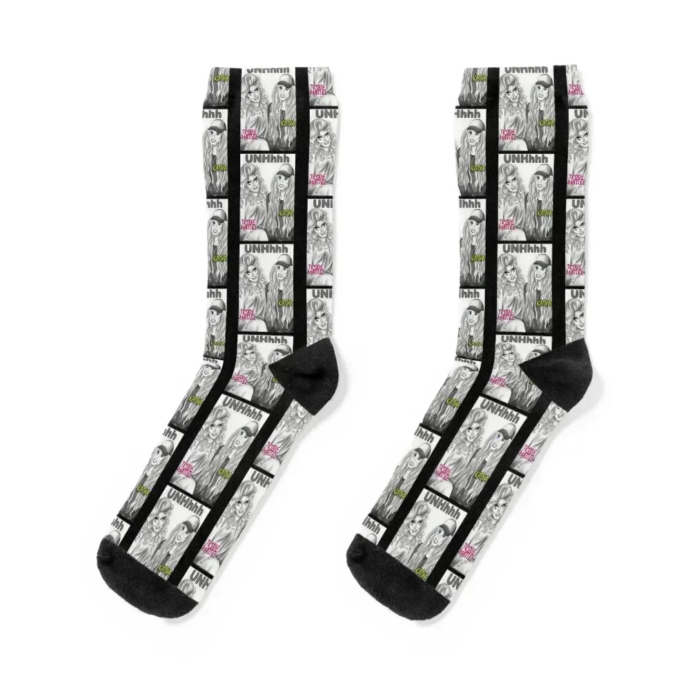 

UNHhh Katya Trixie Poster Socks Heating sock sport professional running Ladies Socks Men's