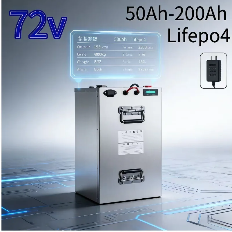 

72V LiFePO4 Battery (50Ah-200Ah): Powers Construction/Mining/AGV/Telecom — Industrial-Grade Reliability for All Heavy-Load Scen