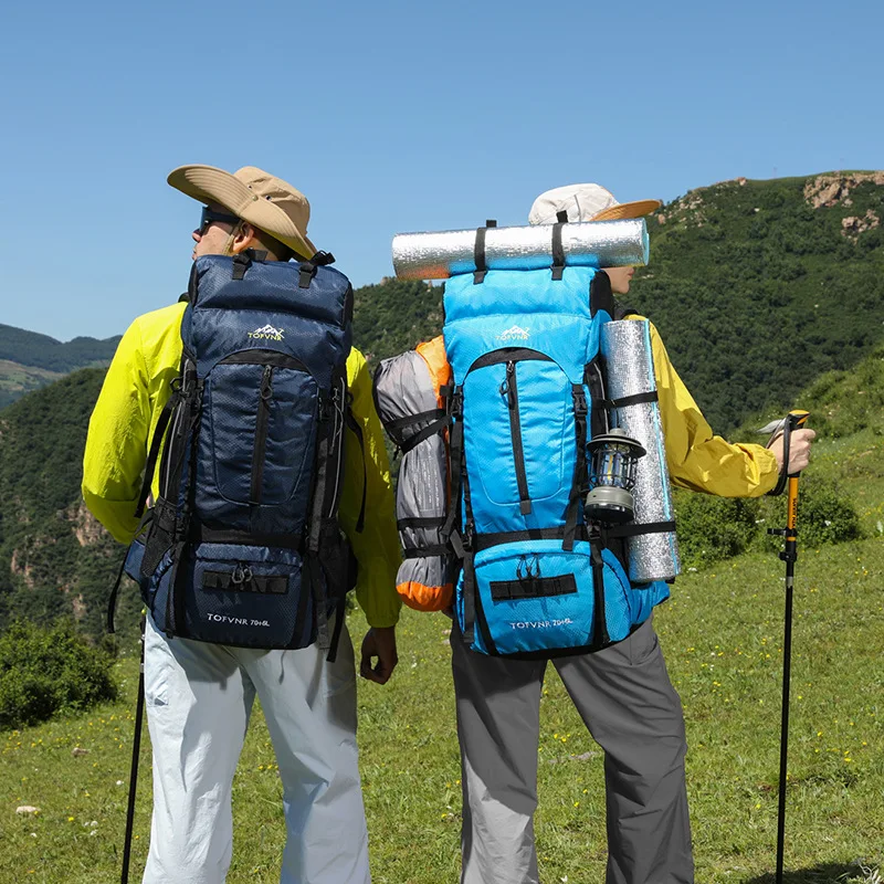 Mountaineering Bag Leisure Sports Backpack Outdoor Bag Large Capacity 75L Anti-splash Backpack Travel Off-road Cycling Hiking