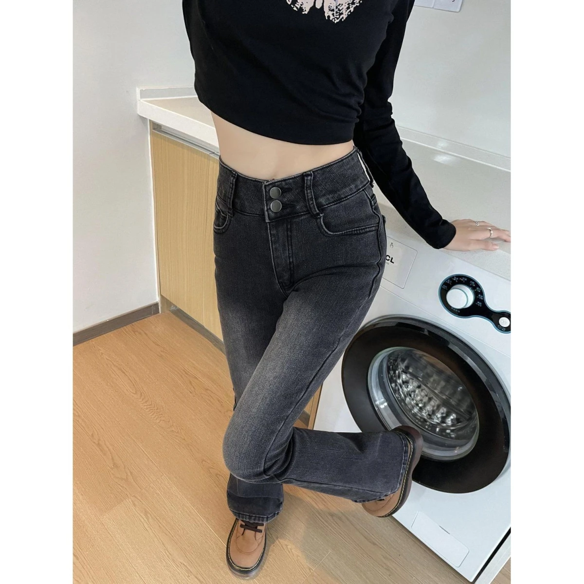 

Джинсы ey American Sle Bell Bot, женские облегающие джинсы с низкой талией, весна-осень, Новое поступление, повседневное хлопковое полиэстер