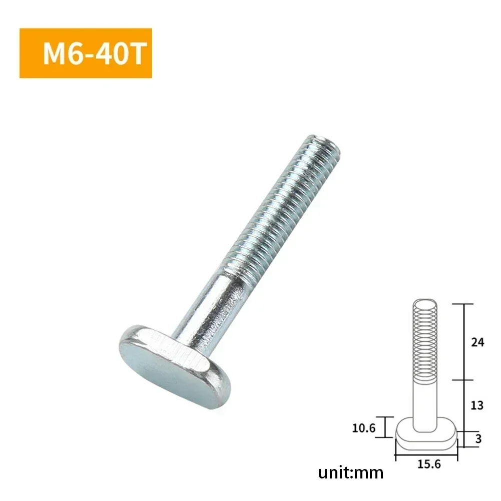 1/6pcs T-Slot Slider T-Track Jig M6 Nut Fixture Rail Special Accessories For  Woodworking Milling Machines Table Band Saws