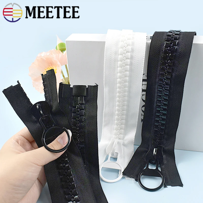

1Pc 20# 100-800cm Extra Large Resin Zipper Open-End Auto Lock Zip for Tent Down Jacket Zippers Repair Kit DIY Sewing Accessories