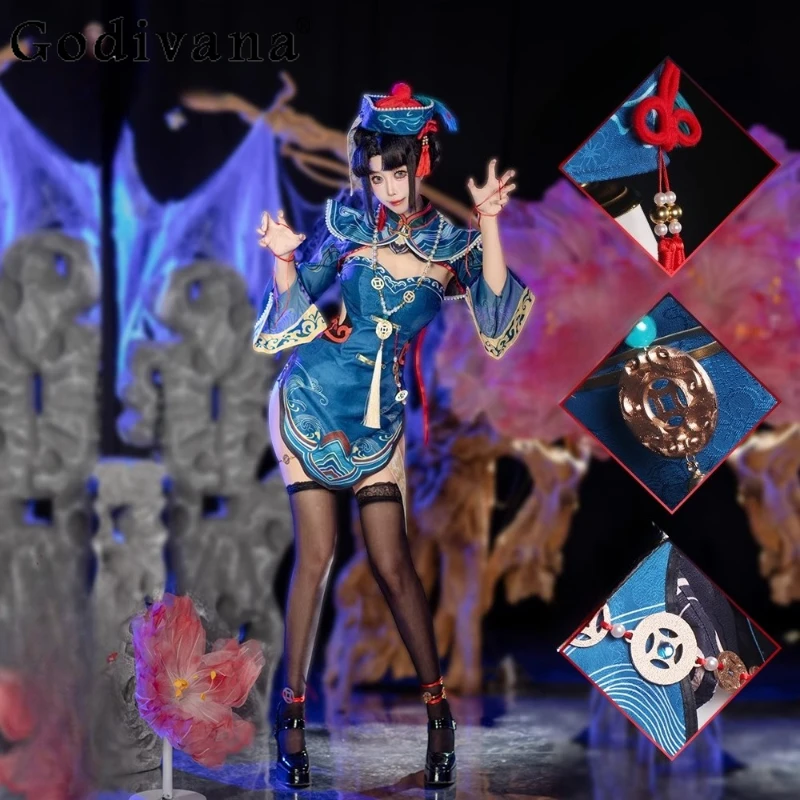 

Cosplay Costume Dress Set Female Game Cosplay Full Dress Suit Street Halloween Festival Party Dress for Women Girls