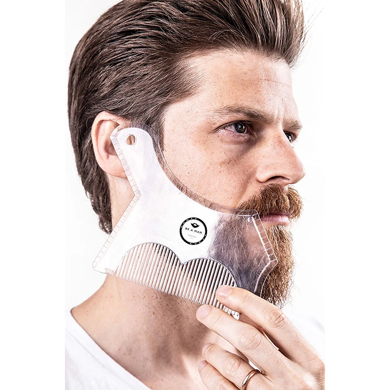 1/3/5PCS Men Beard Shaping Styling Template Comb Men's Beards Combs Beauty Tool for Hair Beard Trim Templates Beard Shaping Tool