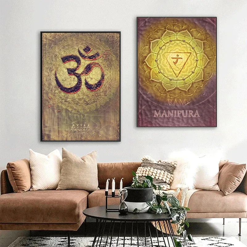 Karma Chakra Posters and Prints Canvas Painting Nordic Wall Art Picture Affiche for Living Room Modern Home Decoration Cuadros