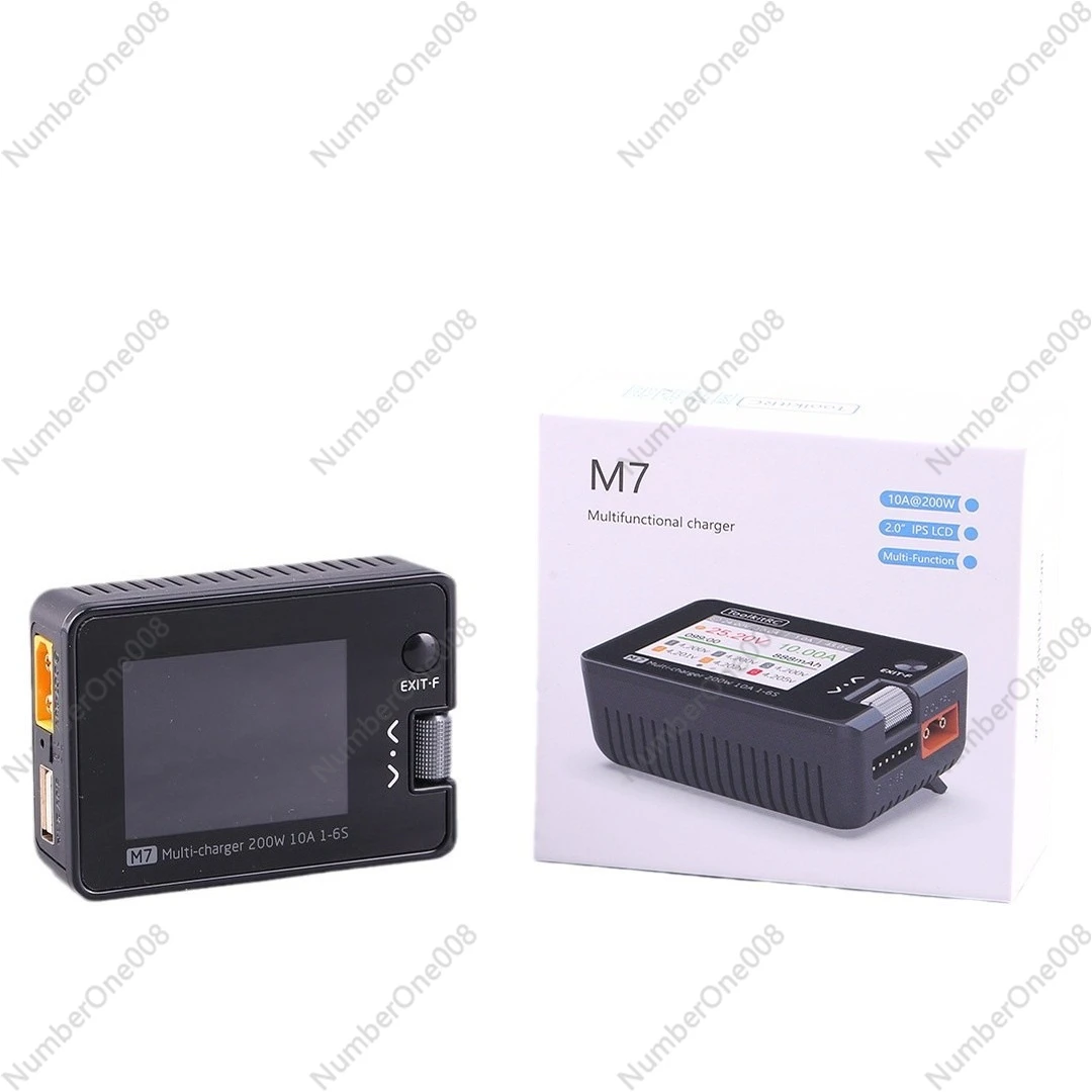 

ToolkitRC M7 Зарядное устройство 1-6S 200 Вт 10 А Модель самолета Многофункциональный тест сигнала Компактное балансное зарядное устройство