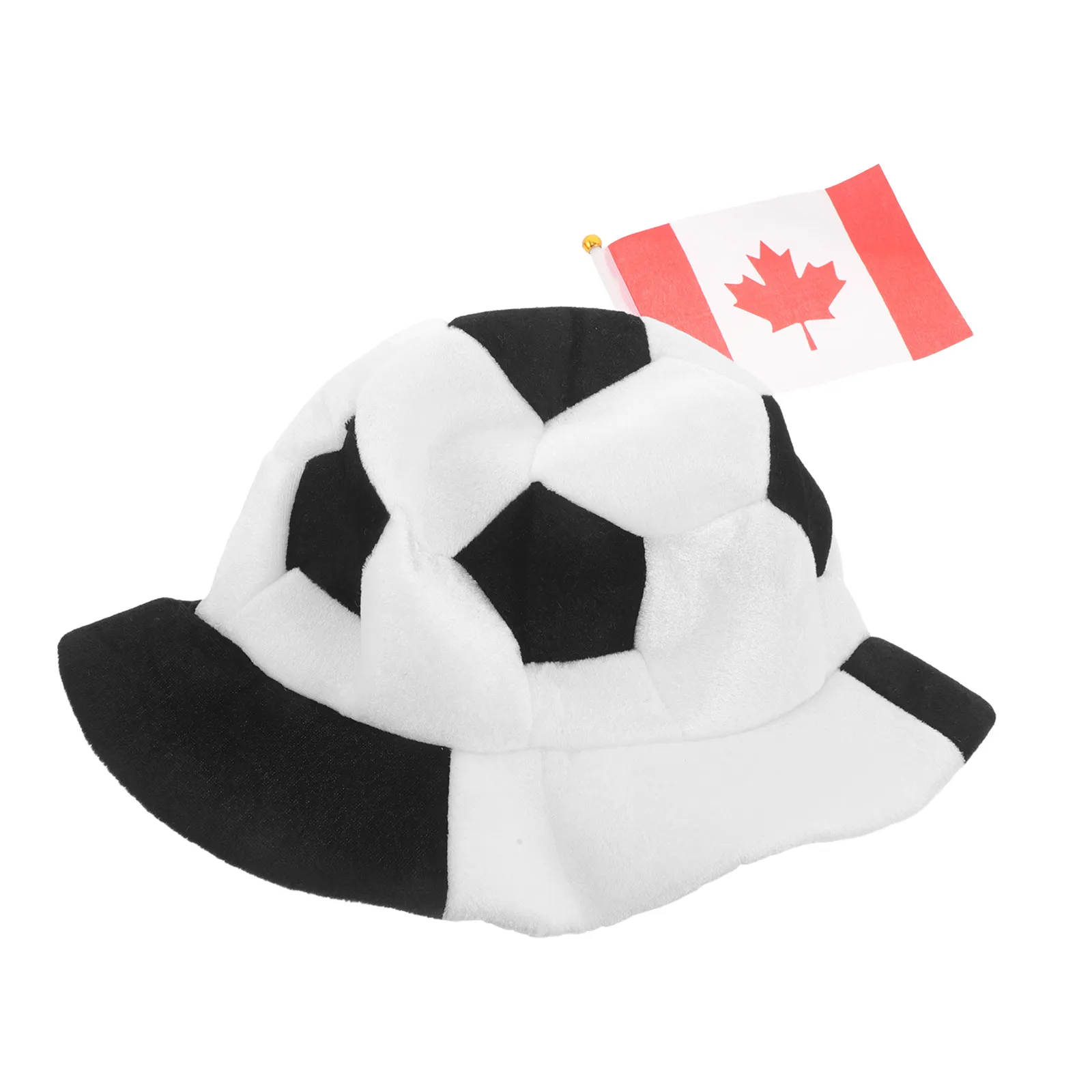 Gorro de Balón de Fútbol con Bandera de Canadá, Divertido Gorro Deportivo para Fanáticos, Disfraz para Carnaval, Día de Fútbol, Fiesta de Cumpleaños