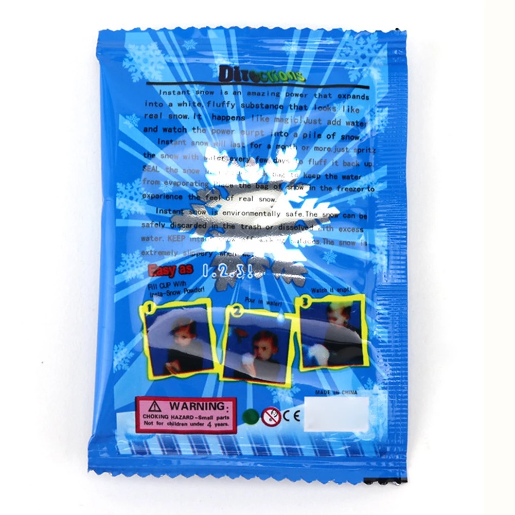 Magic Snow Powder สร้างผงหิมะปลอมปุยสําหรับงานฝีมือ