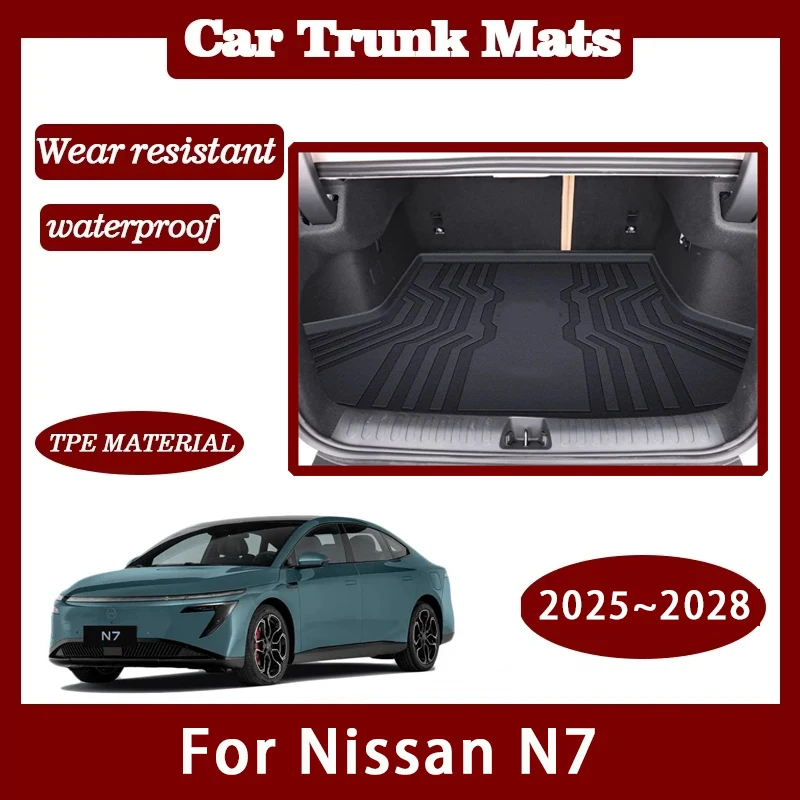 

Car Trunk Mats For Nissan N7 2025 2026 2027 2028 Electric Waterproof Carpet Storage Pads Cargo Liner Cover Auto Accessories
