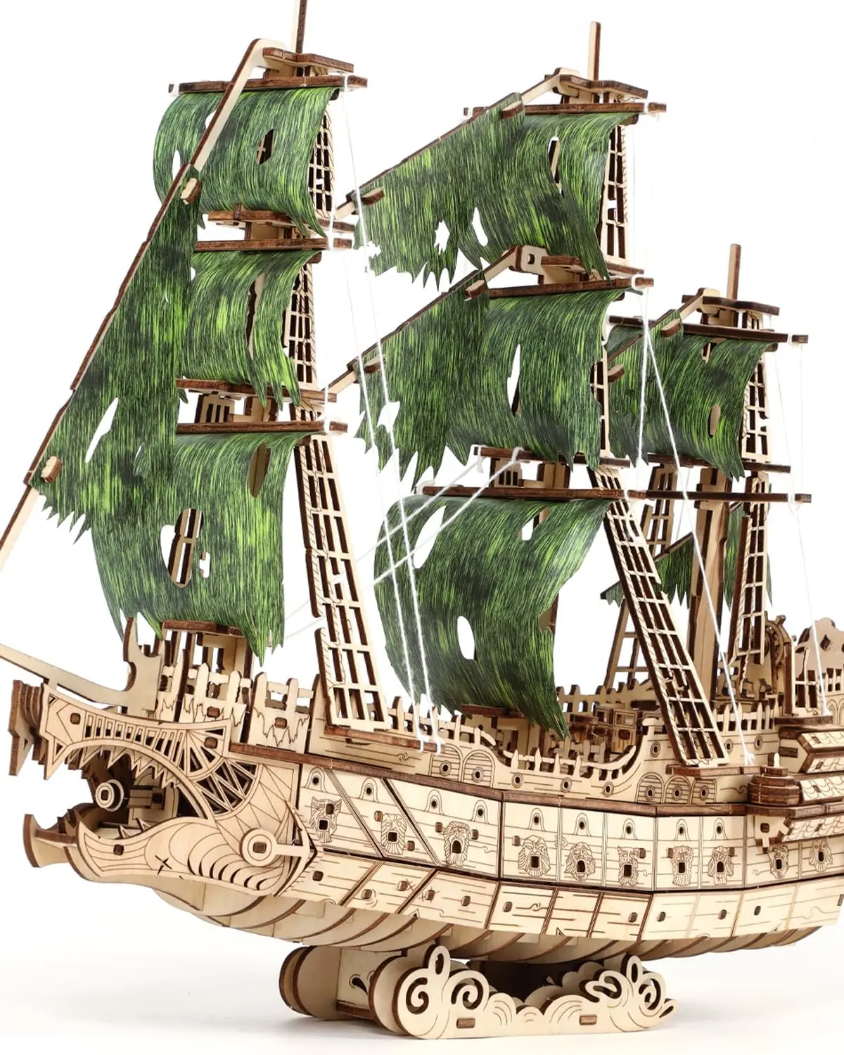 

Challenging Flying Dutchman 3D Wooden Puzzles for Adults Pirate Ship Model Kit to Build - Ideal Christmas or Birthday Gift for P