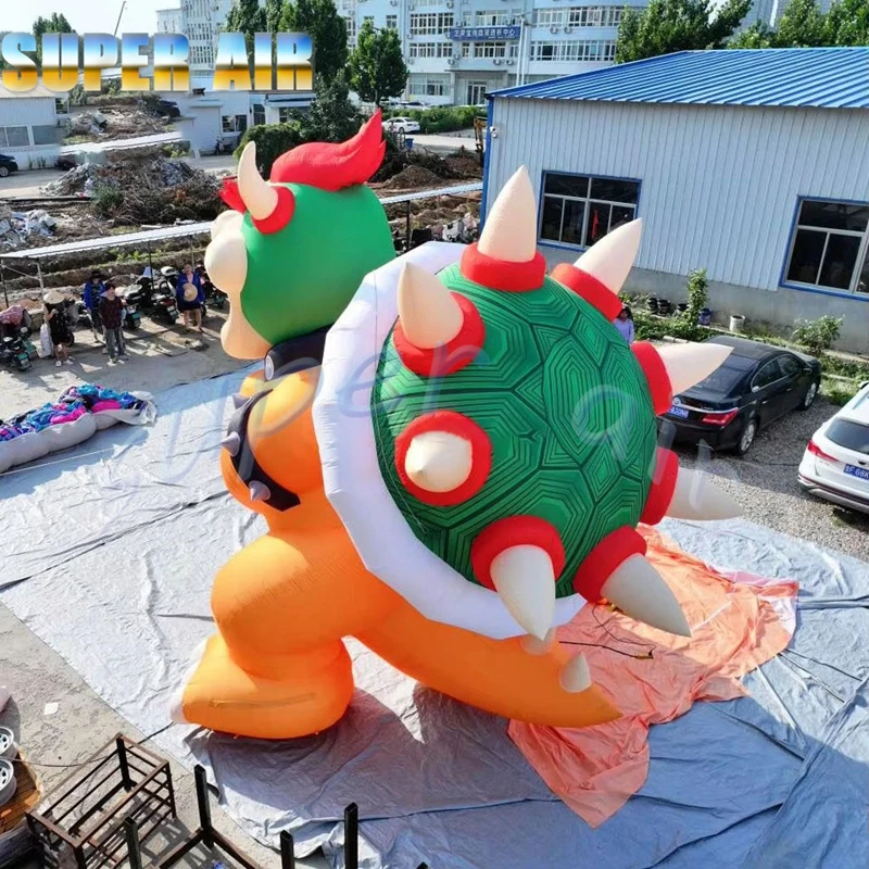 Modèle de dessin animé gonflable de rôle de jeu populaire, tortue dragon gonflable pour fête à thème