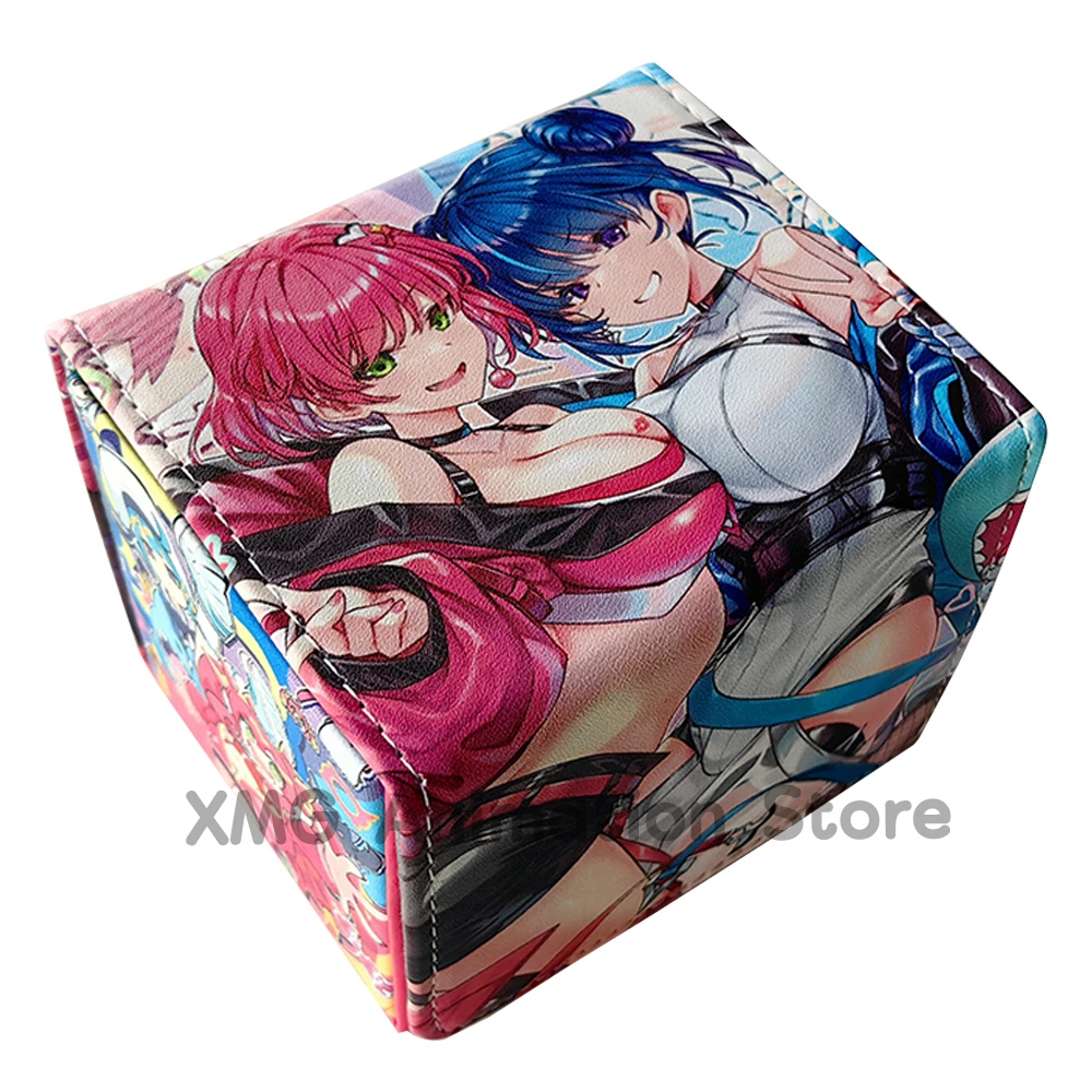 

Ю-Ги-О! Коробка для хранения карт Evil Twin PTCG, коробка для карт из искусственной кожи, коробка для карт аниме, портативная игрушка Shadow Verse YGO OPCG, подарок 10,8*9*8 см