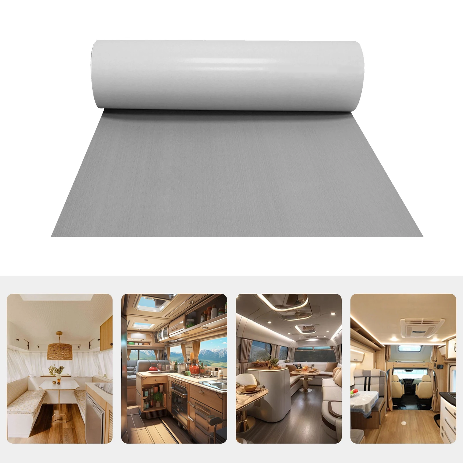 

240*90cm EVA Foam Boat DeckingMarine Flooring Sheet Non-Slip Self-Adhesive Flooring for Boats Yacht Kayak RV