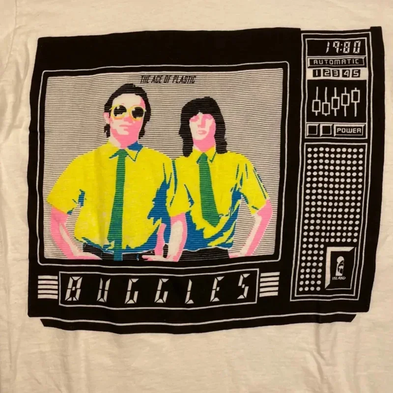 

Белая футболка Buggles band с коротким рукавом, все размеры от S до 5Xl 1381