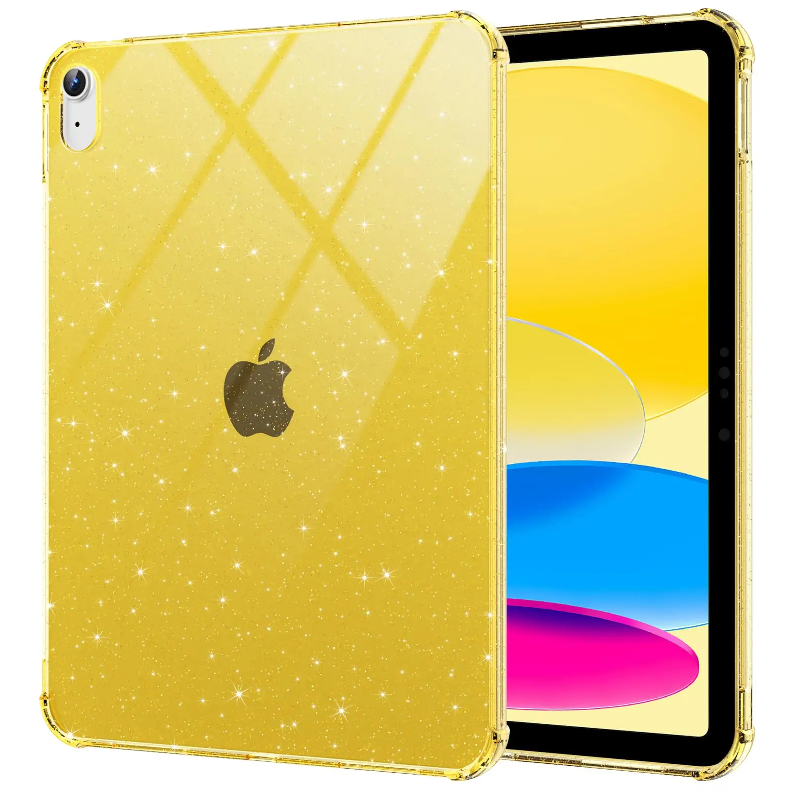 

Блестящий чехол для iPad (A16) 11-го поколения 11'' 2025/10-го поколения 10.9'' – Мягкий силиконовый чехол с мерцающими блестками