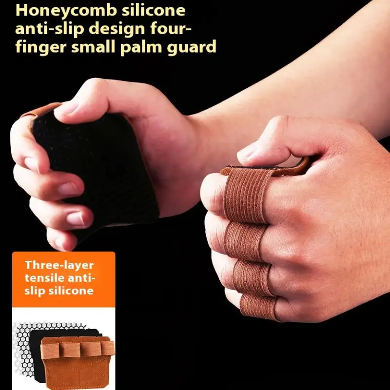 Unisex Leather Weight Lifting Gloves; For Fitness Training, Weightlifting, Gymnastics with Enhanced Palm Protection.