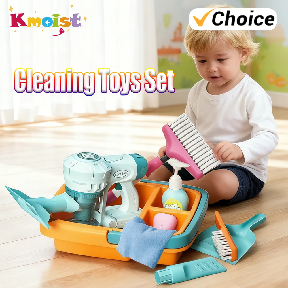 

Игровой набор для ролевых игр: детский разборный реалистичный электрический пылесос и тележка для уборки, игрушки для детей, подарки на Рождество