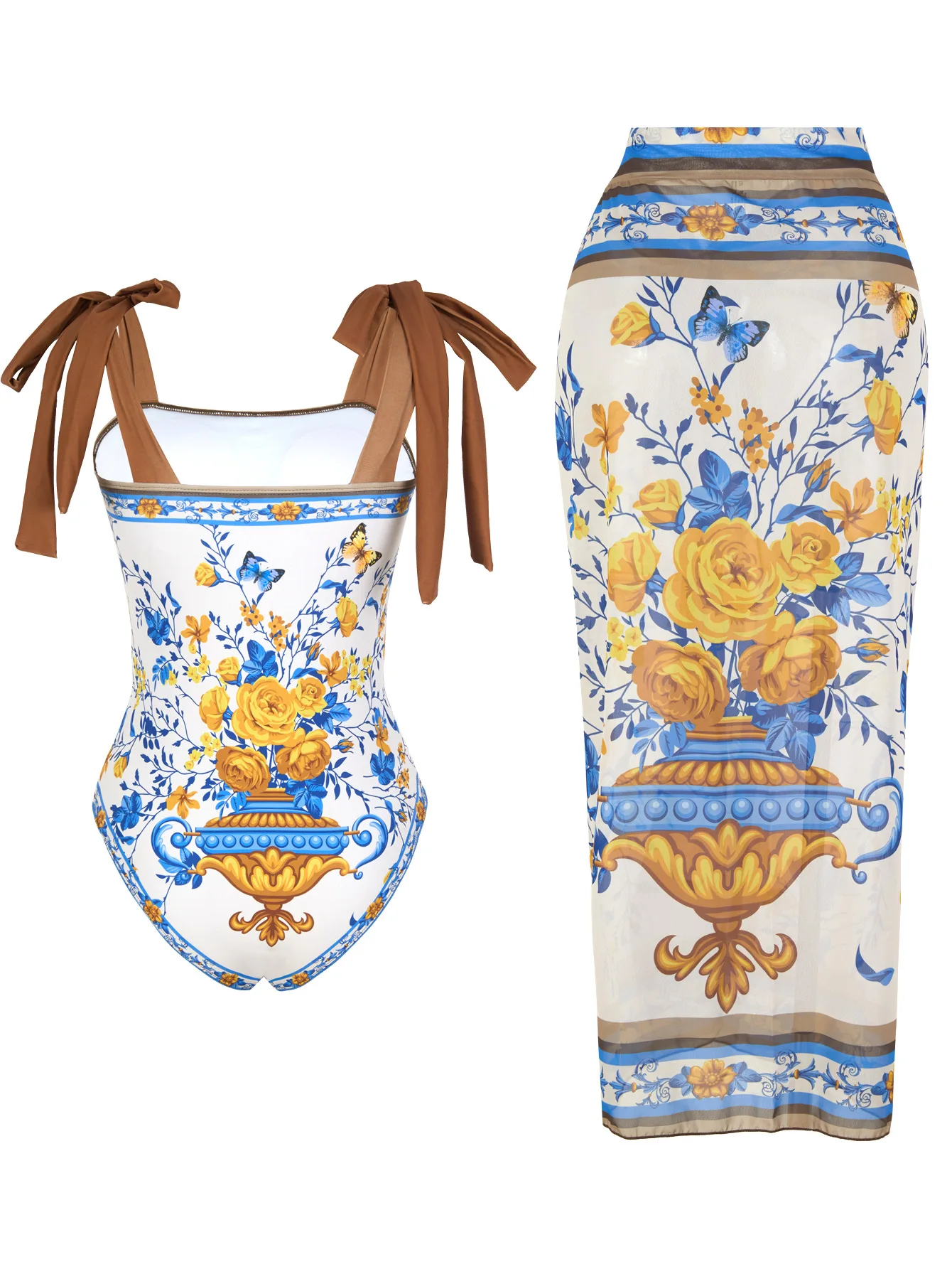 Traje de baño Push Up de una pieza con cubierta, traje de baño Sexy para mujer, trajes de baño estampados 2025, Bikinis femeninos, traje adelgazante, ropa de playa