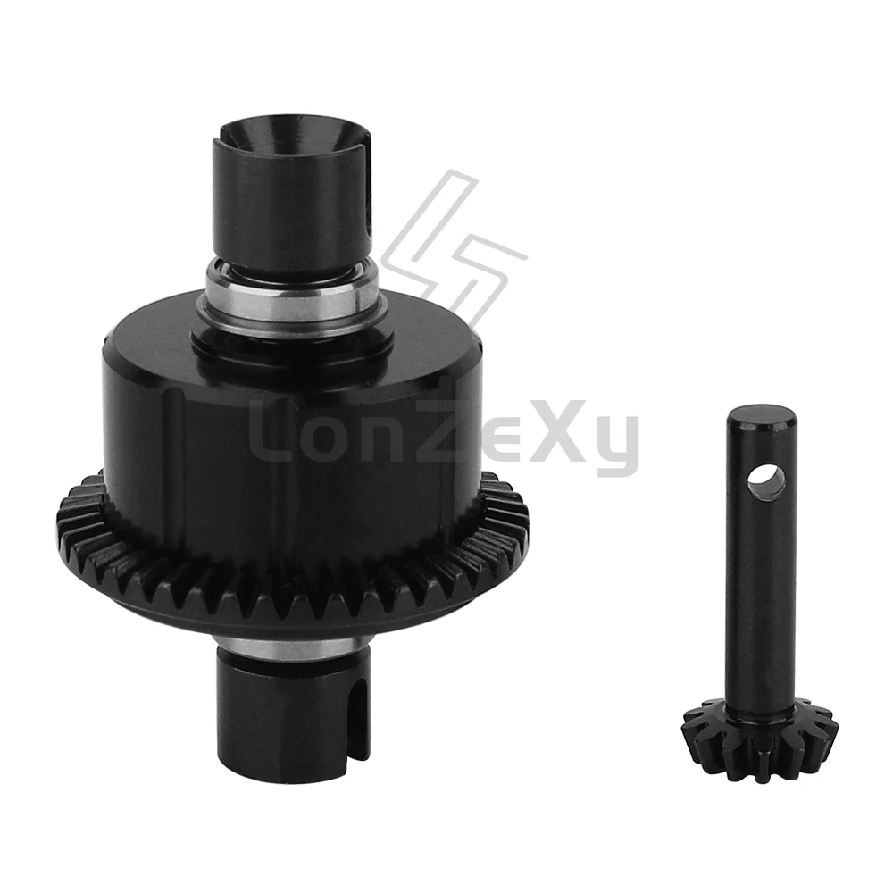 Meccanismo differenziale ingranaggi in metallo 43T/11T con copertura in lega di alluminio per Losi LMT 1/8 RC Monster Truck upgrade Parts