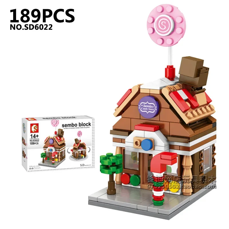 Mini House Building Blocks City Store Street View Snack Street Figures Children\'s Toys Boys and Girls Gifts Compatible With Lego