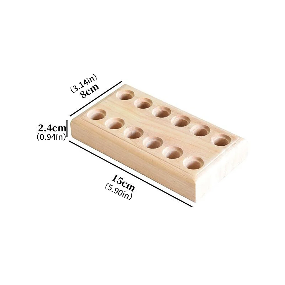 Solid Wood 12 Slot Plier Storage Block Compact Tool Organizer for 6 Pliers Jewelry Workshop  Space Efficient Wooden Tool Holder
