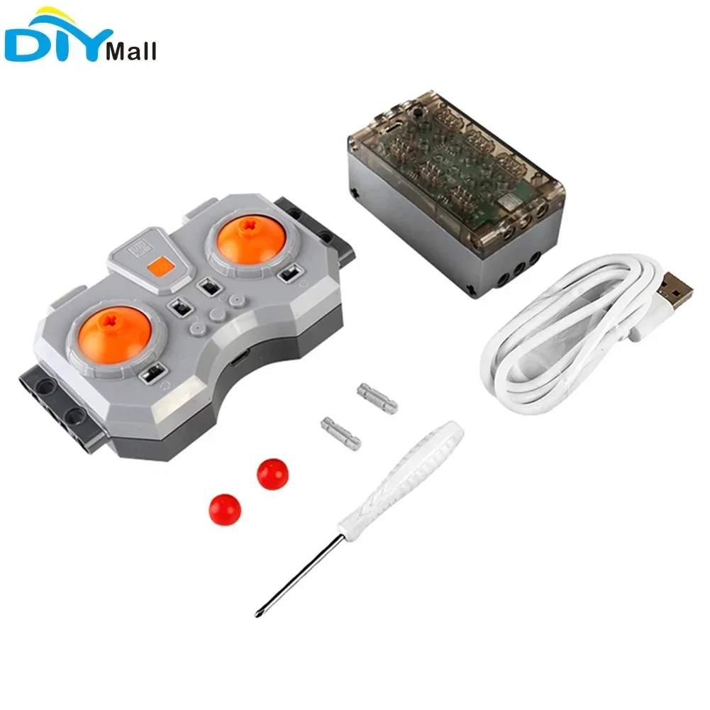 MOULD KING 6.0 Fast Speed Charging Powered Module 6 Channel APP Linear Motor Remote Control for Building Blocks PF MOC Car Truck