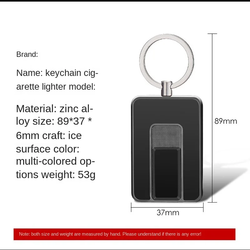 New Keychain Electric Lighter Windproof Flameless Portable Lighter Gift USB Rechargeable Lighter Gadget for Men