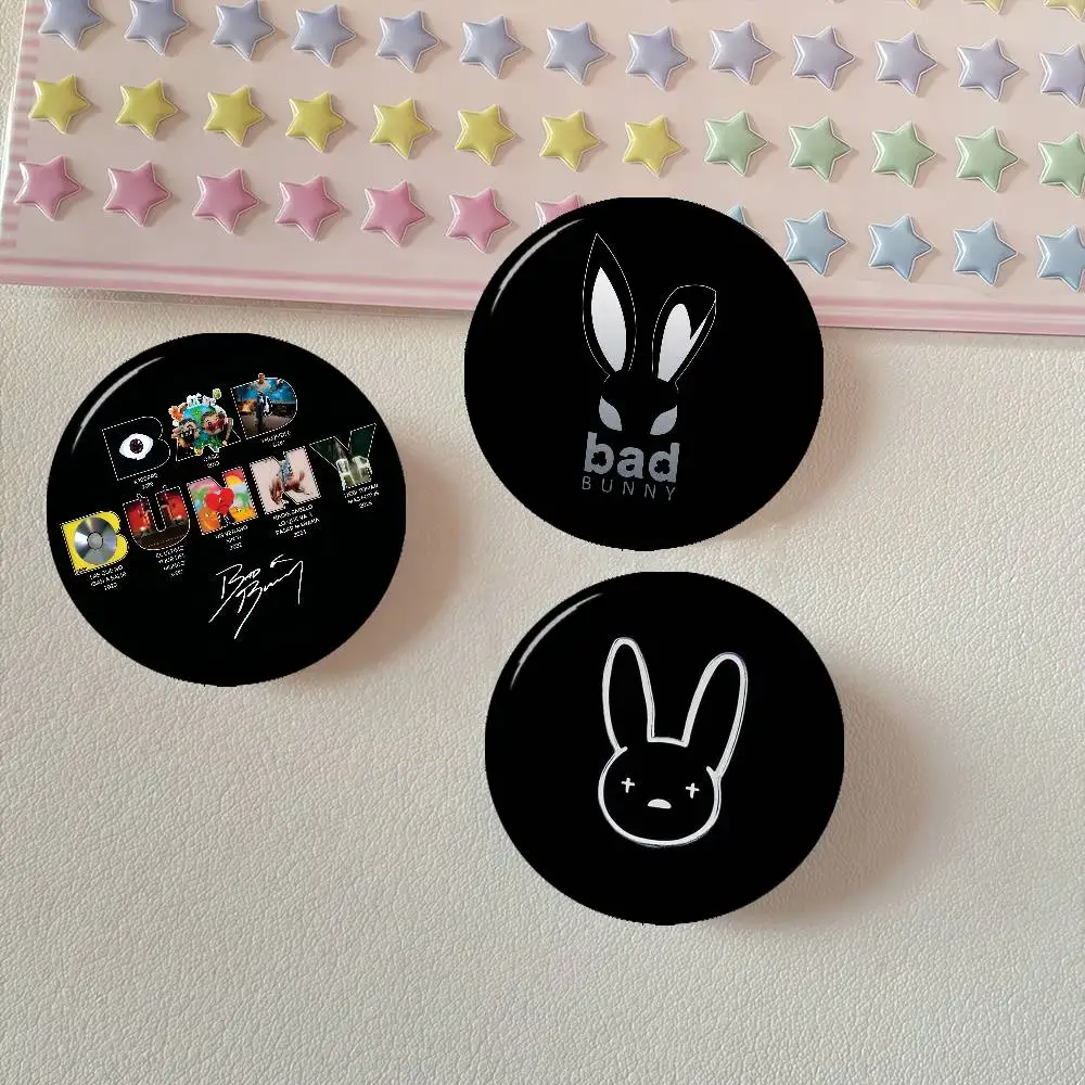 Bad Bunny Nadie Sabe Album  Cute Series Pins Funny Badge Interesting Cartoon Animals Brooches Backpack Clothes Gift Accessory