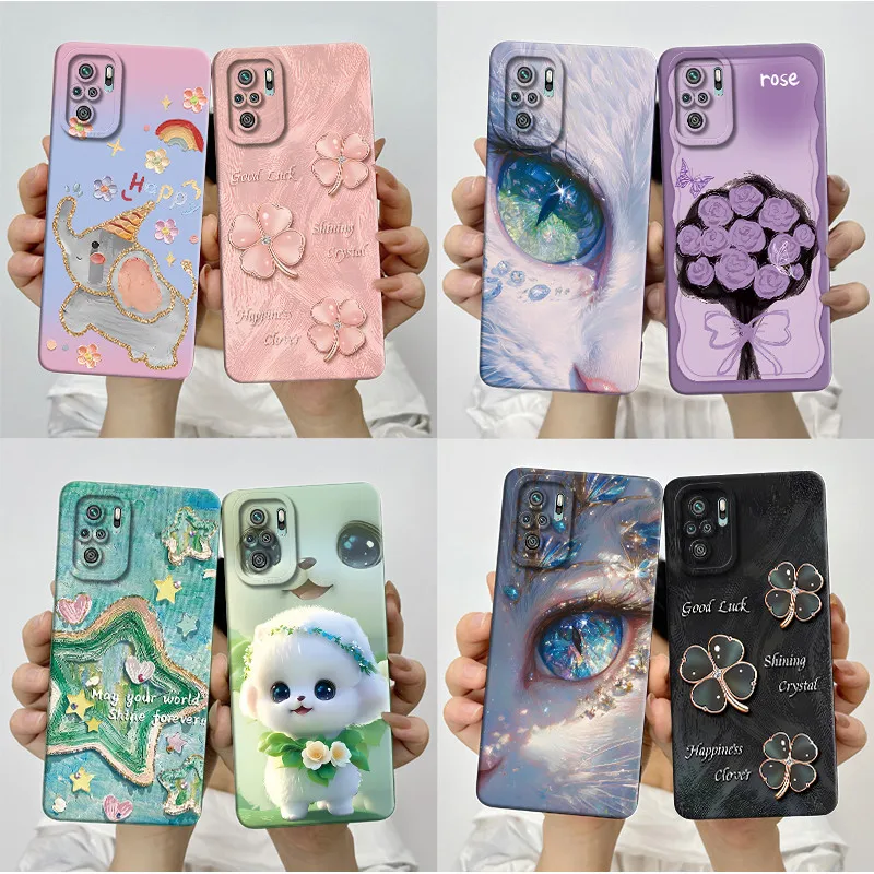 For Xiaomi Poco M5S 4G Phone Case Pretty Butterfly Flower Silicone Soft TPU Shell For Xiaomi PocoM5S M 5S Anti-Shock Funda Cover