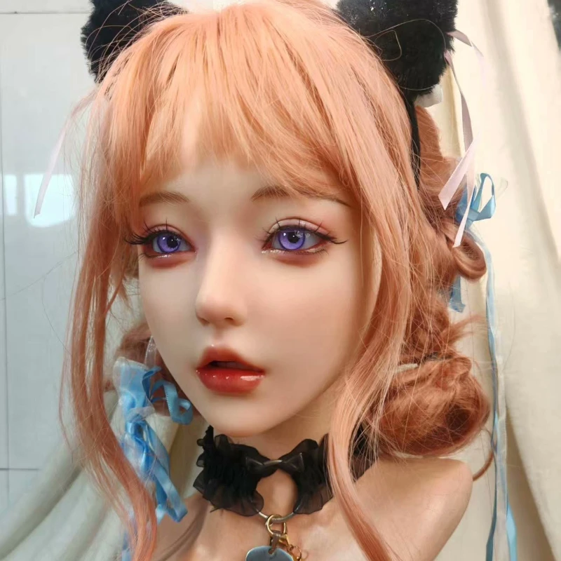 

Soft silicone head engraving girlfriend, one to one simulation of human mouth T soft tongue teeth can be changed makeup