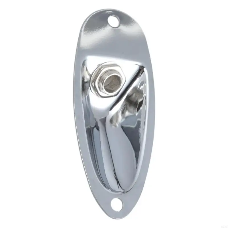 G7NF Chrome Boat Output Loaded Jack Plate Socket for Fender  Guitars